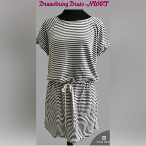 Drawstring Dress by MAX STUDIO— NWOT.
